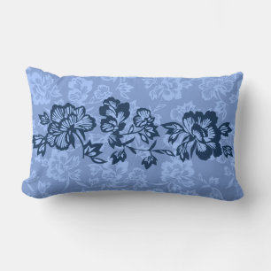 Coussin Rectangle Bande florale hawaïenne vintage Iwalani réversible