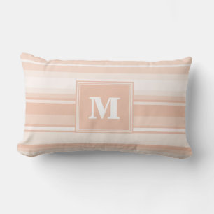 Coussin Rectangle Bandes de pêche monogramme