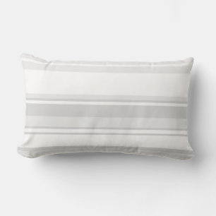 Coussin Rectangle Bandes gris clair