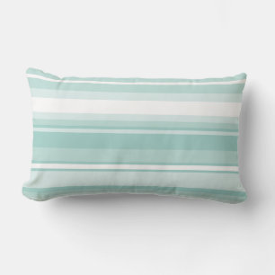 Coussin Rectangle Bandes vertes à la menthe