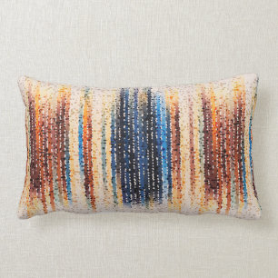 Coussin Rectangle Bandes verticales, abstraites, colorées, modernes