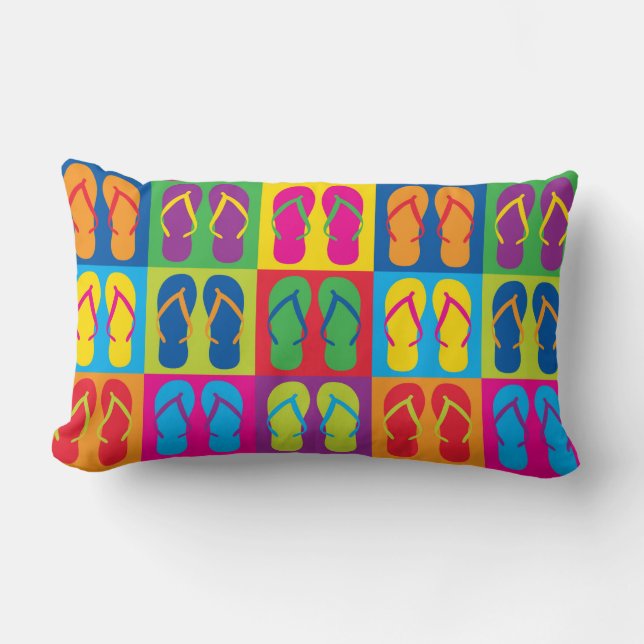 Coussin Rectangle Bascules électroniques d'art de bruit (Recto)