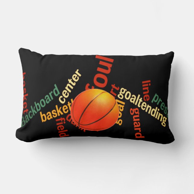 Coussin Rectangle Basket-ball jeu des Champions (Recto)