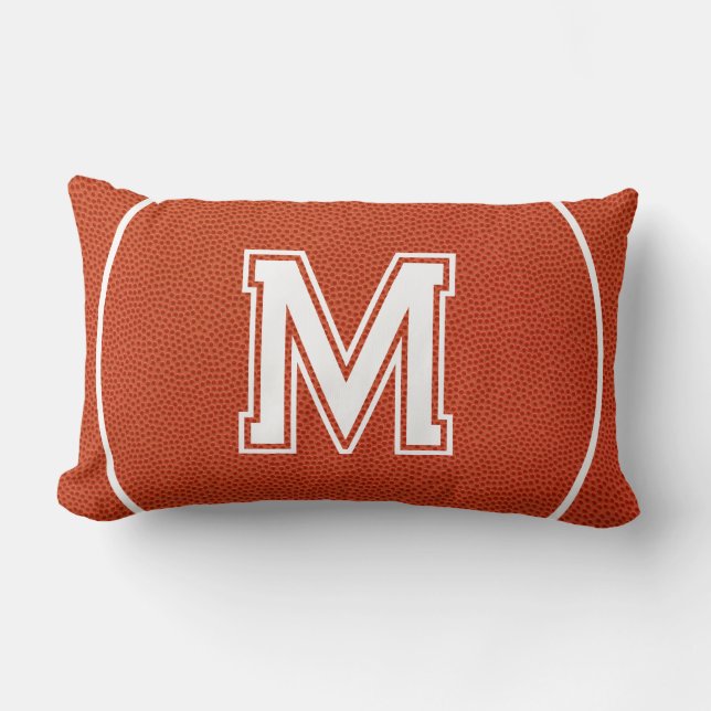 Coussin Rectangle Basket-ball Texturé Sports (Recto)