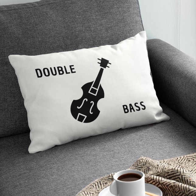 Coussin Rectangle Basse double en noir (Créateur téléchargé)