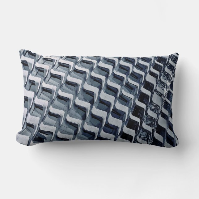 Coussin Rectangle Bâtiment en hauteur gris (Recto)