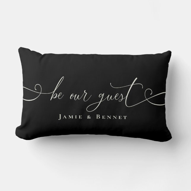 Coussin Rectangle Be Our guest Custom Text Modern Stylish Home (Recto)