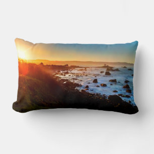 Coussin Rectangle Beau lever de soleil sur les falaises de Crescent