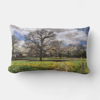 Coussin Rectangle Beau paysage rural du Midwest Farm