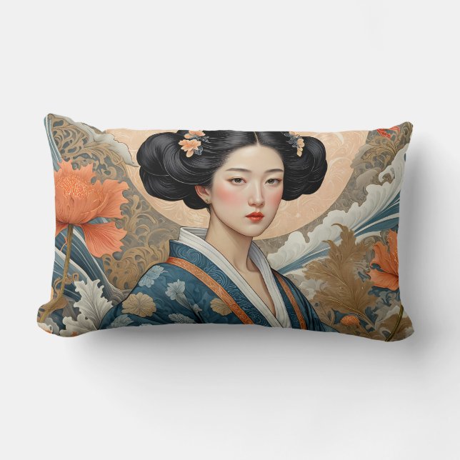 Coussin Rectangle Beauté asiatique (Recto)