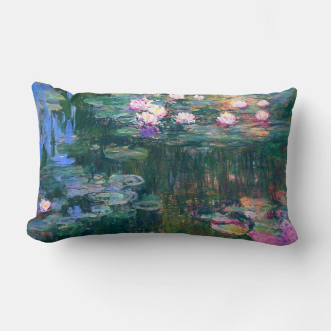 Coussin Rectangle Beaux-arts 1917 de Claude Monet de nénuphars (Recto)