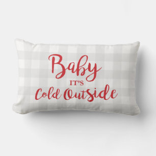 Coussin Rectangle Bébé Il fait froid dehors Jeu d'oreiller