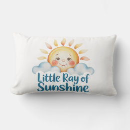 Coussin Rectangle Bébé soleil d'été