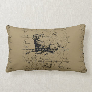 Coussin Rectangle Bélier constellation Hevelius 1690 21 mars - Apr1