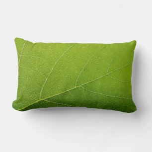 Coussin Rectangle Belle feuille verte