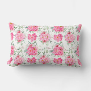 Coussin Rectangle Belle Fleurs Aquarelle Motif Floral