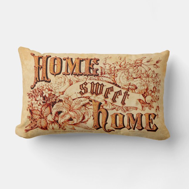Coussin Rectangle Belle Rustic Home Sweet Home (Recto)