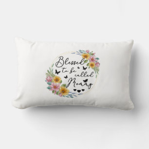 Coussin Rectangle Béni D'Être Appelé Maman Tournesol Maman Mères