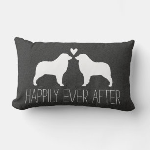 Coussin Rectangle Bergers australiens pour toujours heureux