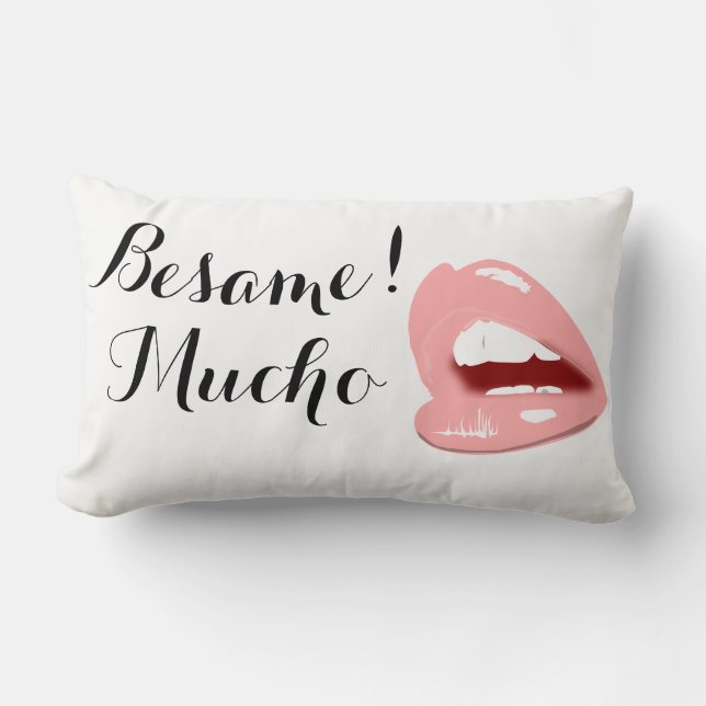 Coussin Rectangle Besame mucho (Recto)