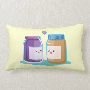 Coussin Rectangle Beurre et gelée d'arachide