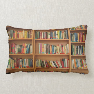 Coussin Rectangle Bibliothèque de fond