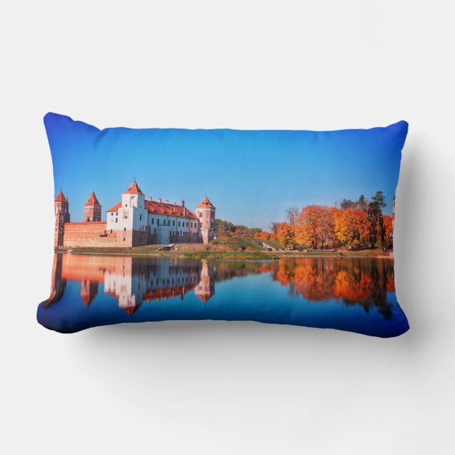 Coussin Rectangle Biélorussie Mir Château Architecture Nature Coussi (Recto)