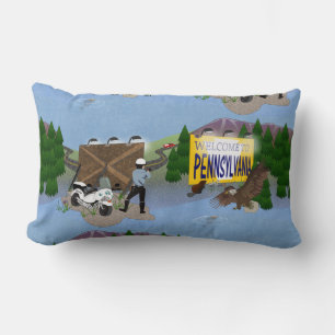 Coussin Rectangle Bienvenue en Pennsylvanie