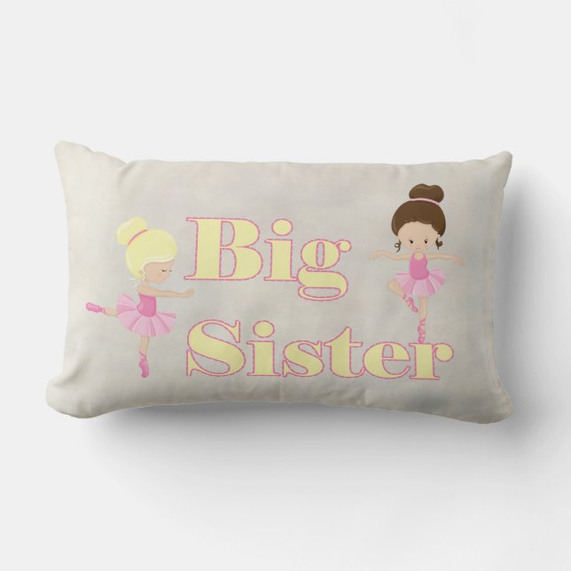 Coussin Rectangle Big Soeur Danser Ballerina (Recto)