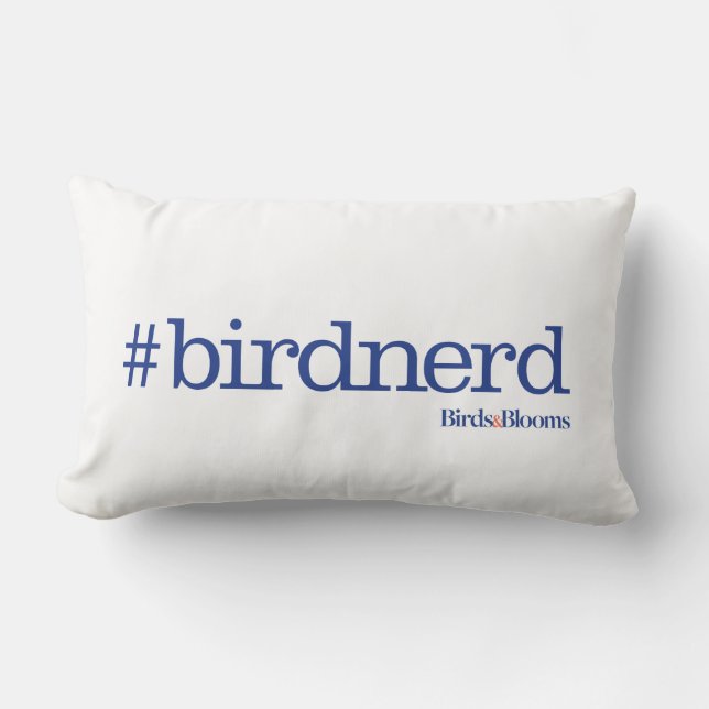Coussin Rectangle #birdnerd (Recto)