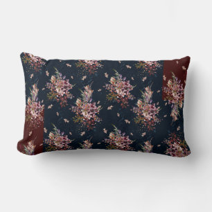 Coussin Rectangle Blanc floral de chute/coussin lombaire de
