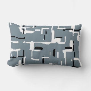 Coussin Rectangle Blanc gris moderne