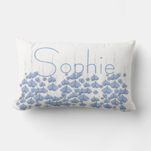 Coussin Rectangle Bleu Butterfly Swarm personnalisée