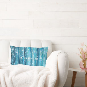 Coussin Rectangle Bleu de verre d'Aqua