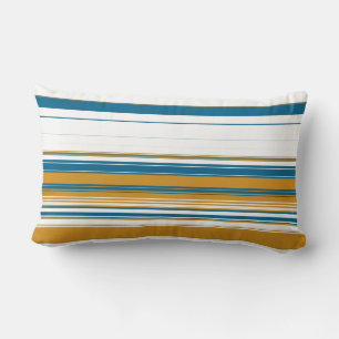 Coussin Rectangle Bleu jaune et blanc
