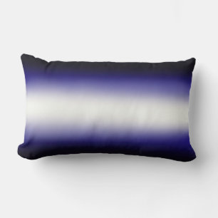 Coussin Rectangle Bleu nordique Bleu Blanc