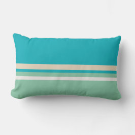 Coussin Rectangle Bleu turquoise, vert et turquoise