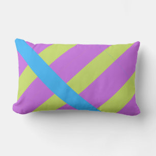 Coussin Rectangle Blocs couleur gras bleu vert rose 7