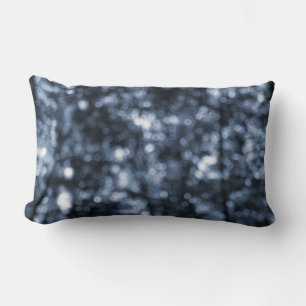 Coussin Rectangle Blue Bokeh