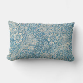 Coussin Rectangle Blue Marigolds (par William Morris)