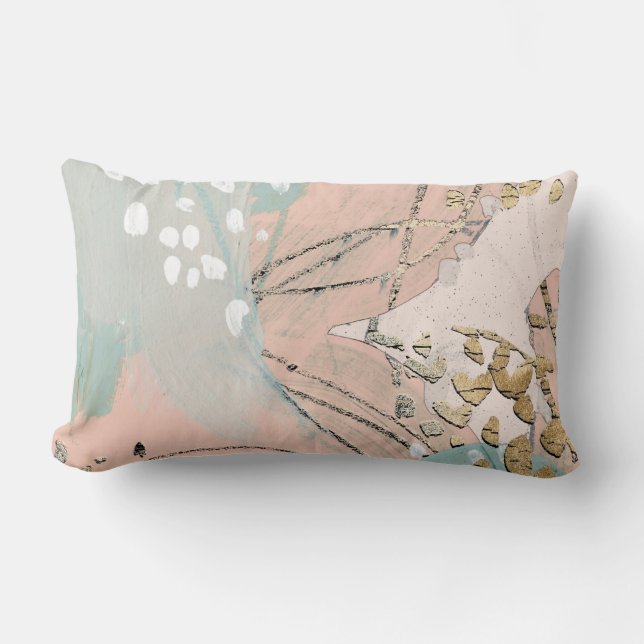 Coussin Rectangle Blush & Gold I (Recto)