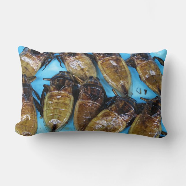 Coussin Rectangle Bogue d'eau géante frite (Maeng Daa) ... Alimentat (Recto)