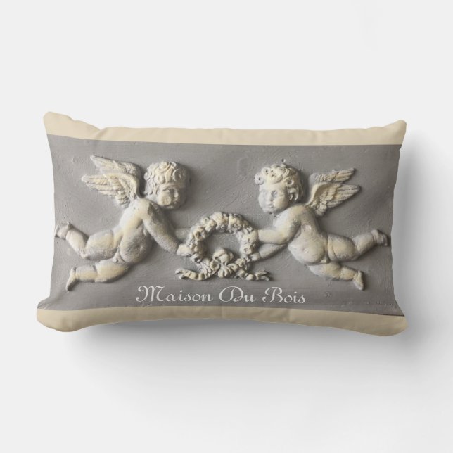 Coussin Rectangle Bois de jardin Jeu d'oreiller (Recto)