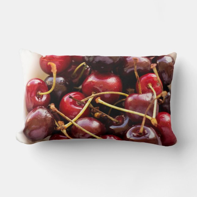 Coussin Rectangle bol de cerises (Recto)