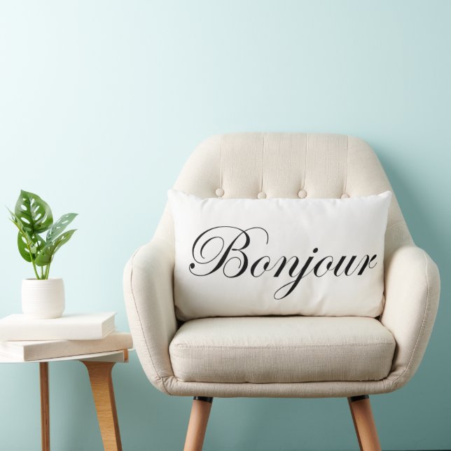 Coussin Rectangle Bonjour (Chaise)
