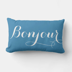Coussin Rectangle Bonjour Paris Lumbar Lance-Pillow