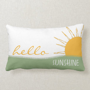 Coussin Rectangle Bonjour Sunshine moderne