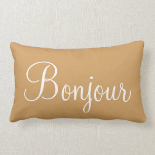 Coussin Rectangle Bonne Nuit Bonjour Accent Décoratif Chambre