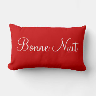Coussin Rectangle Bonne Nuit et accent décoratif de chambre à