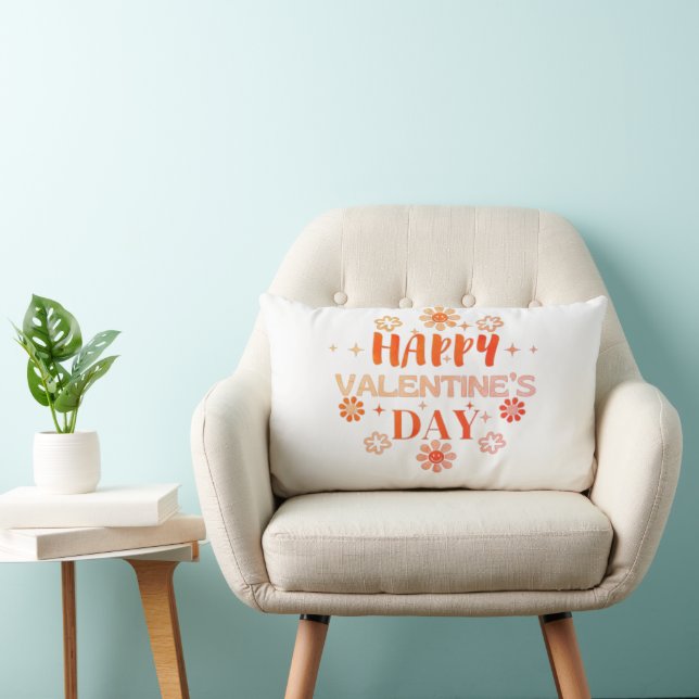 Coussin Rectangle Bonne Saint Valentin Love Design (Chaise)